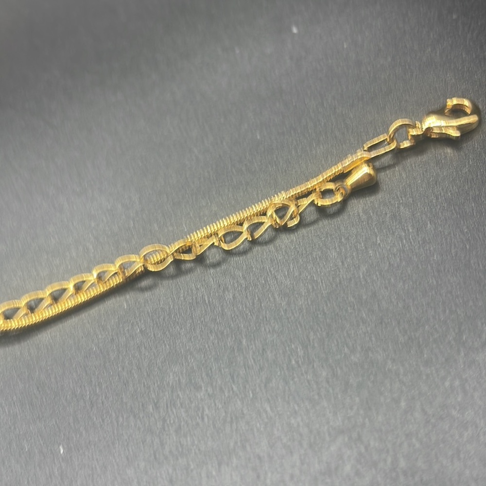 Gold tone with heart  shape pendnat, womens fashion necklace - Picture 3 of 3